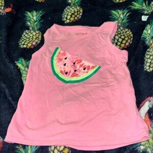 Cat & Jack Pink and Green Watermelon Tank Top